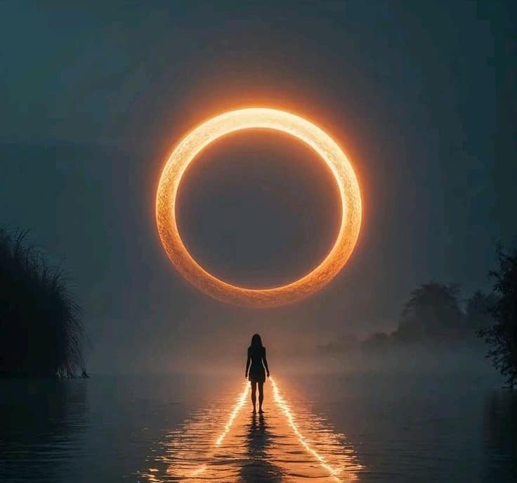 eclipse, transformacion, circulo de luz, la sombra,