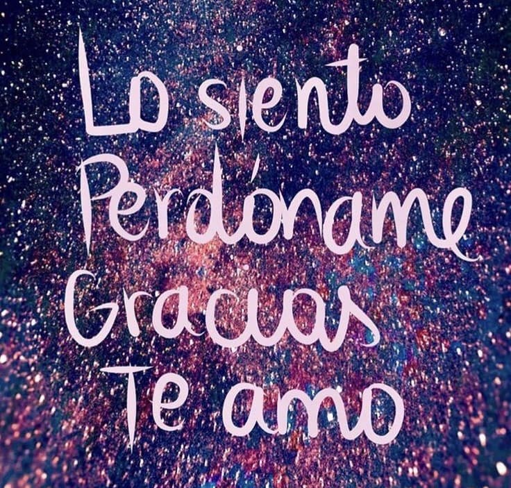 perdón y gracias
